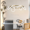 9282P Bedroom Room Decoration Soft Line Lamp Gold Modern Led Line Chandelier