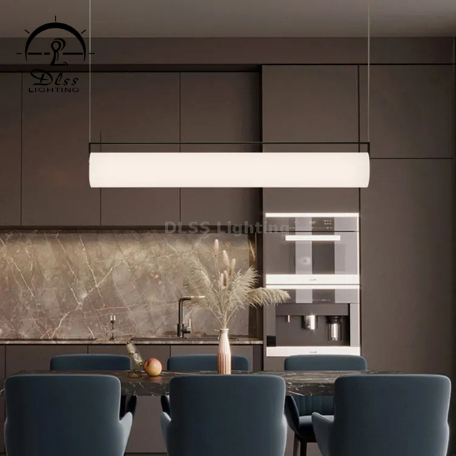 10672P Hotel Simple Style Iron acrylics Lighting Living Room Led Modern Pendant Lamp