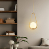 Modern Iron Glass Led Hanging Lamp Indoor Pendant Lighting For Home Living Room Dining
