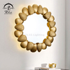 ​9550W Luxury Gold Design Led Light For Hotel Rooms Indoor Metal Wall Lamp