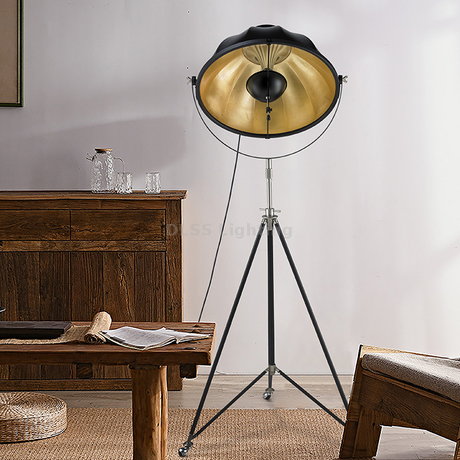 Modern Floor Light Outside Black Inside Silver Led Floor Lamp For Home Bedside Living Room