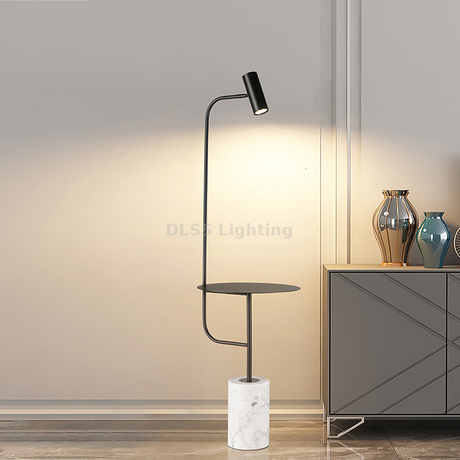 Hotel Decoration Floor Lighting Outside Black Glod Bedside Living Room Floor Lamp