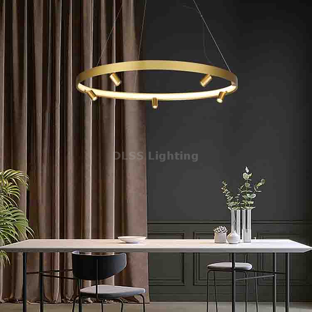 Nordic Style Led Lamp Chandelier For Home Decor Ring Led Decorative Lights