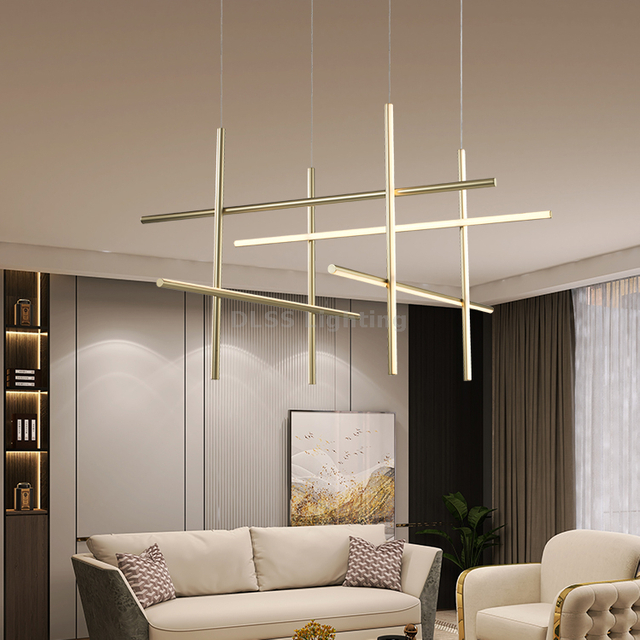 Modern Simple Style Metal Led Pendant Lamp For Indoor Bedroom Living Home Decor Chandelier Light