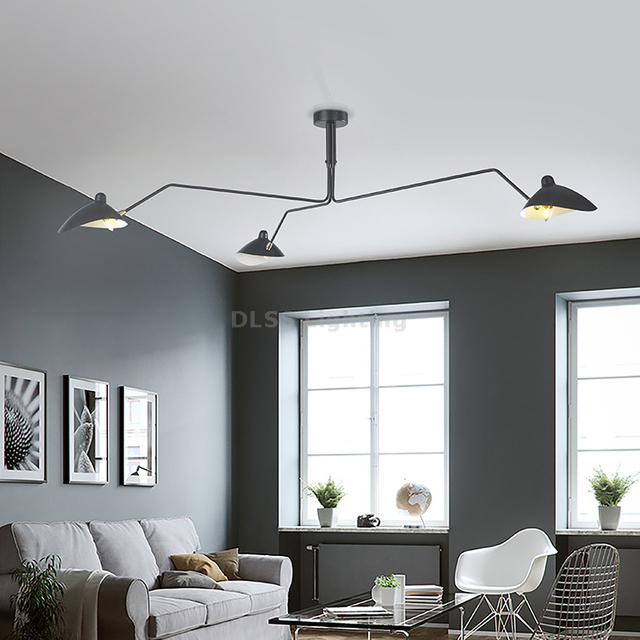 Modern Black Replice Lighting Metal Decorative Chandeliers & Pendant Lights