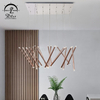 10587P Modern Metal Home Decoration Indoor Living Water Pipe Tube Led Pendent Lamp Chandeliers Lights