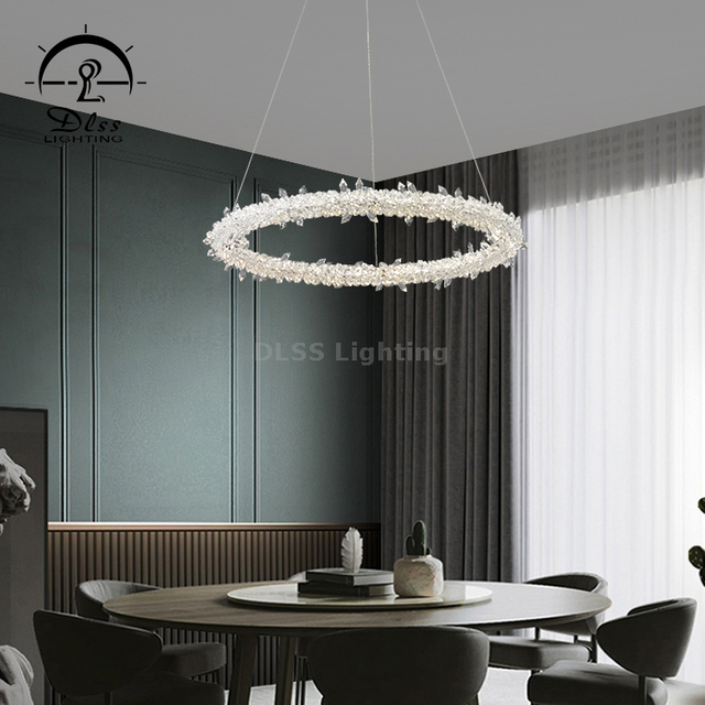 Luxury Lamp Crystal Chandeliers Living Room Decoration Led Pendant Lights