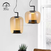 New Pendant Lighting Home Decoration Amber Glass Lamp Shade Modern LED Pendant Lamp