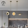 8829P Modern Iron Glass Lighting For Indoor Living Room Led Lamp Chandelier Pendant Light