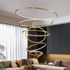 10112P Hotel Nordic Light Designs Pendent Lighting Gold Iron Acrylic Modern Chandelier