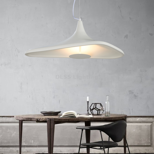 Modern Simple Style Resin Office Led Pendant Lamp For Hotel Decor Indoor Black Pendant Lighting