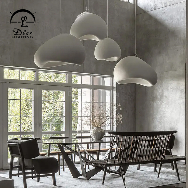 8876P Cement-like Hanging Lighting Kitchen Bar Dining Modern Led Pendant Lamp