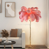 Nordic Style Indoor Feather Modern Floor Lamps For Hotel Project Living Room Home