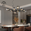 9212P Modern Chandelier Lamp Glass Iron E27 Fixture Shade Lights For Home Decor Indoor Hotel Chandeliers Pendant Light