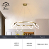 9282P Bedroom Room Decoration Soft Line Lamp Gold Modern Led Line Chandelier