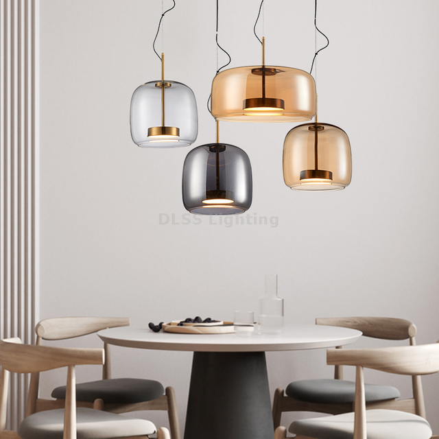 Modern Glass Style Led Pendant Lighting For Home Indoor Living Kitchen Decoration Pendant Lamp