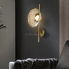 8829W Modern Round Glass Metal Led Wall Lamp Indoor Hotel Bedside Wall Lamp