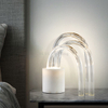 China Modern Table Light Indoor Bedroom Lamp Marble Fabric For Bedside Led Table Lighting