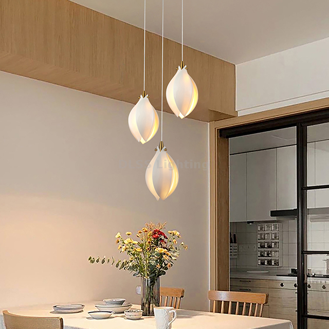 Nordic Simple Pendant Lamp Small Chandelier Ceramic Led Pendant Lighting 