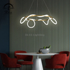 9282P Bedroom Room Decoration Soft Line Lamp Gold Modern Led Line Chandelier