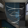 10112P Hotel Nordic Light Designs Pendent Lighting Gold Iron Acrylic Modern Chandelier