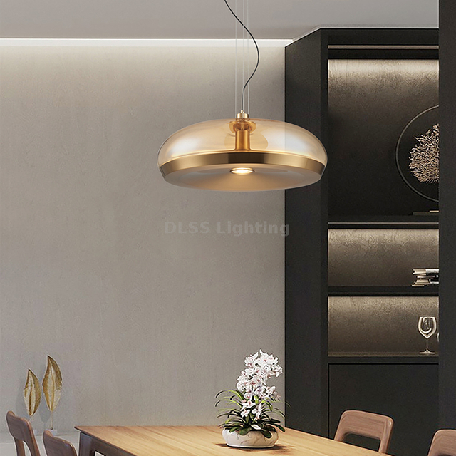 New Design Modern Style Home Decor Pendant Lamp Hotel Dining Room Glass Decoration Led Pendant Lighting