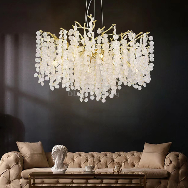 Nordic Style Led Chandelier Home Living Indoor Decor Lighting Room Crystal Chandelie Lighting