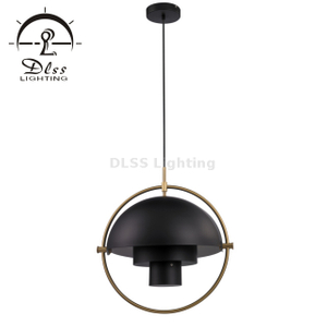 Design Lamp Black Adjustable Metal Hanging Light Fixture for Kichen
