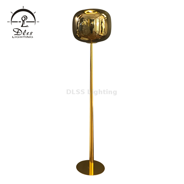 DLSS Lampadare Home Decor Big Bottle Standing Gold/Silver/Copper Glass LED Floor Lamp