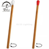 Interior Design Wood Matchstick Floor Lamp with White/Red/Yellow PVC shade