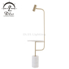 One Stop Solution Luminaires Marble Base LED Floor Lamp, 1 Light, Brass Gold