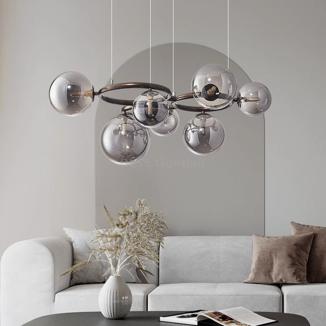 Modern Style Glass Chandelier Interior Decor Pendant Lamp Home Hotel Decoration Lighting LED Chandelier