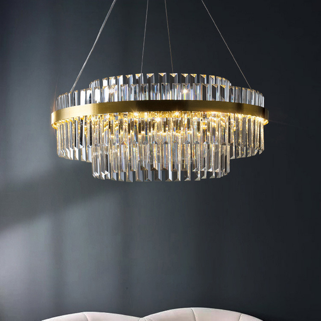 Modern Style Pendant Lamp Hotel Interior Home Decor Led Chandelier Lighting Crystal LED Chandelier