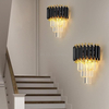 European Style Iron Wall Lighting Hotel Bedside Interior Sconce Light Living Room Home Decor Crystal Modern Wall Lamps
