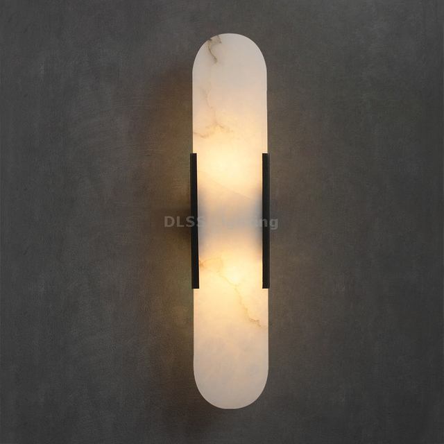 Modern Round Marble Decoration Wall Lamps for Home Decor Led Lighting Bedroom Living Room Wall Lamp