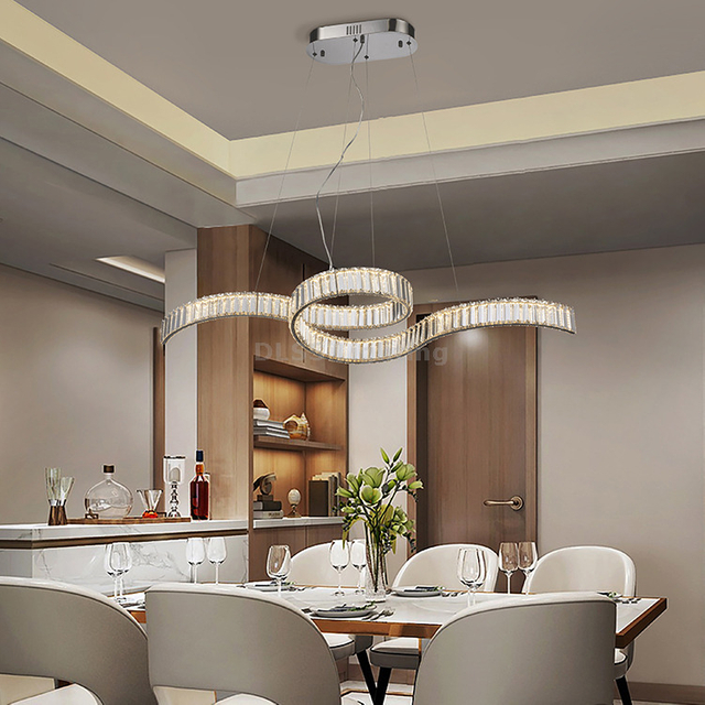 Modern Style Crystal Pendant Lamp Hotel Decorative Pendant Lighting Interior Led Chandelier