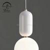 Modern Home White Glass Pendant Lamp with G9 Bulb Included