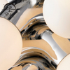 Modern Led Lighting Illuminacion Design Light Silver Black Pendant Lamp