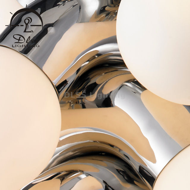 Design Lamp Interiors Creative Deco Lamp Silver/Black G9 Chandelier