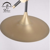 DLSS 6-Light Sputnik Chandelier Modern Pendant Lighting Black and Gold Adjustable Ceiling Light Fixture 