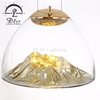 Wholesale Modern Big Glass Pendant Light, Hanging Farmhouse Ceiling Fixture, Gold View Clear Glass Shade Pendant Lamp