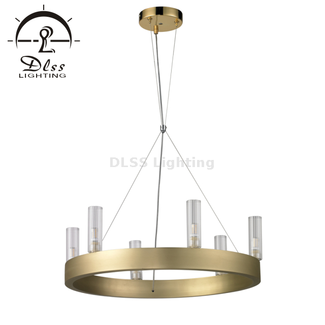 Luxury Gold Chandelier 6 Candle Light Chandelier 10302