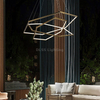 Modern Design Style Chandelier Lighting Hotel Indoor Decoration Led Pendant Lamp Home Decor Stainless Steel Body Chandeliers