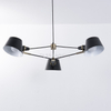 Made in China DLSS Lighting 3 Light Triangle Aluminium Shade Chandelier