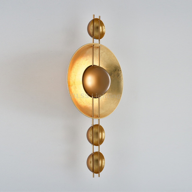 Hotel Wall Lamp Rooms Bedroom Surface Mounted Metal Gold Design Home Decor Modern Led Wall Lighting