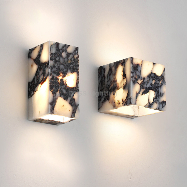 Modern Style Marble Wall Light Cheaper Home Hotel Indoor wall lamps Interior Mounted Bedroom Metal Led Wall Lamp