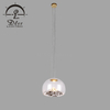 Farmhouse Pendant Lighting with Handblown Clear Glass Shade, Adjustable Cord Ceiling Light Fixture