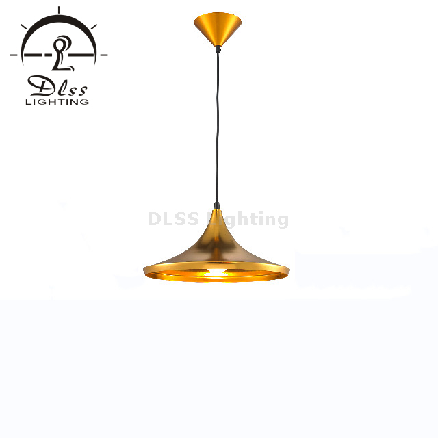 Modern Mini Ceiling Pendant Light for Kitchen Island with Gold Shade Adjustable Height