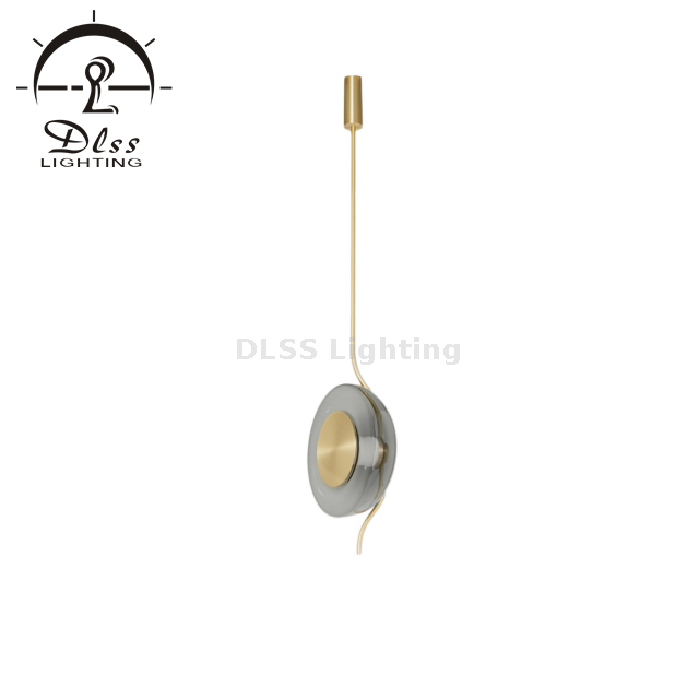 DLSS Lighting Clear, Smoky, Amber Glass Shade Marble Base Elegant Modern Creative Floor Lamp 9285F