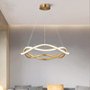 Modern Design Style Aluminum Chandelier Lighting Hotel Indoor Decoration Acrylic Pendant Lamp Home Decor LED Chandelier